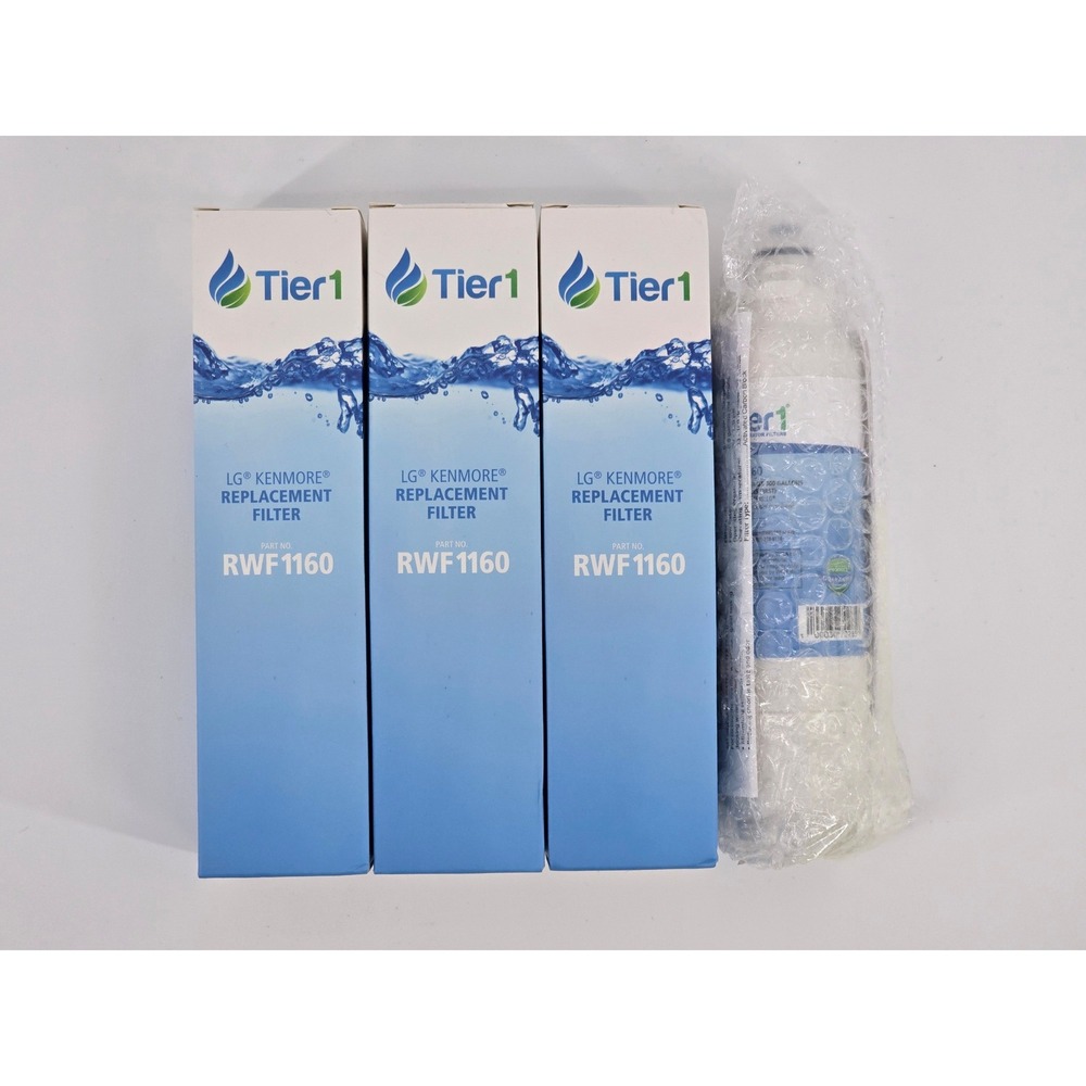 Lot of 4 Tier1 RWF1160 Refrigerator Water Filter Replacement for LG LT800P New